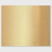 Elegante trendy glanzende gouden look glam modern  cadeaupapier (Vlak)