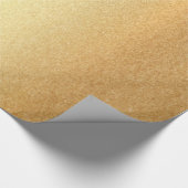 Elegante trendy glanzende gouden look glam modern  cadeaupapier (Hoek)
