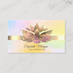 Elegante Trendy Goud, Lotus Visitekaartje