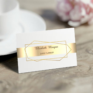 Elegante Trendy Gouden Geometrische Lijst Visitekaartje