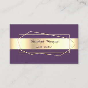 Elegante Trendy Gouden Geometrische Lijst Visitekaartje