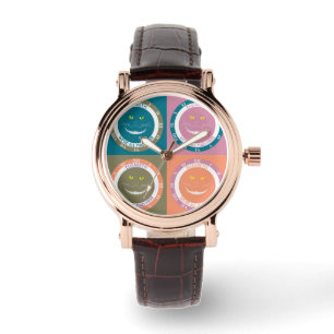 Elegante Trendy het Glimlachen van Cheshire van Horloge