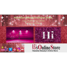 Elegante trendy Hot Pink Gold Girly Roos Hi Glitte Visitekaartje