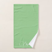 Elegante Trendy Kleuren Script Naam Aangepaste Sja Bad Handdoek (Handdoek)