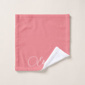 Elegante Trendy Kleuren Script Naam Aangepaste Sja Bad Handdoek (Wasdoekje)