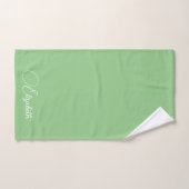 Elegante Trendy Kleuren Script Naam Aangepaste Sja Bad Handdoek (Handdoek)