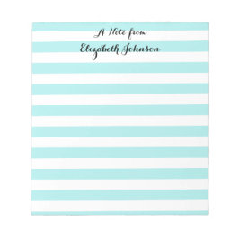 Elegante trendy kleuterschool leraren naam notitieblok