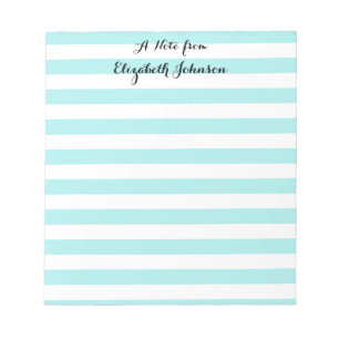 Elegante trendy kleuterschool leraren naam notitieblok