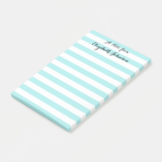 Elegante trendy kleuterschool leraren naam post-it® notes (Schuin)