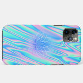Elegante Trendy Lotus Holografisch Case-Mate iPhone Case (Achterkant (horizontaal))