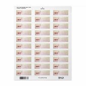 Elegante Trendy Lotusbloem Etiket (Full Sheet)