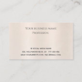 Elegante trendy luxe parelnagels klantenkaartje (Achterkant)