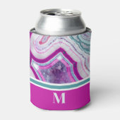 Elegante Trendy Moderne Initiële Monogram Blikjeskoeler (Blikje Voorkant)