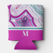 Elegante Trendy Moderne Initiële Monogram Blikjeskoeler (Achterkant)