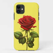 ELEGANTE TRENDY RODE ROOS BLOEM Case-Mate iPhone CASE (Achterkant)