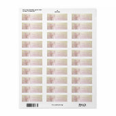 Elegante trendy romantische anjer etiket (Full Sheet)