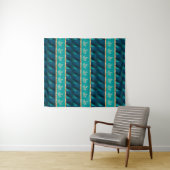 Elegante Trendy Turquoise Wandkleed (In Situ (horizontaal))