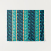 Elegante Trendy Turquoise Wandkleed (Voorkant (horizontaal))