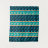Elegante Trendy Turquoise Wandkleed (Voorkant)
