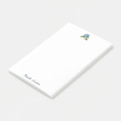 Elegante Trendy Waterverf Hydrangea Bloemstuk Post-it® Notes (Schuin)