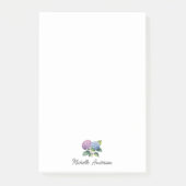Elegante Trendy Waterverf Hydrangea Bloemstuk Post-it® Notes (Voorkant)