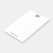 Elegante Trendy Waterverf Hydrangea Bloemstuk Post-it® Notes (Schuin)