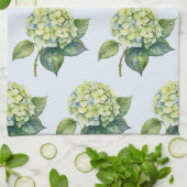 Elegante trendy waterverf hydrangea bloemstuk theedoek (Gevouwen)