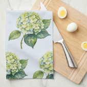 Elegante trendy waterverf hydrangea bloemstuk theedoek (Quarter Fold)