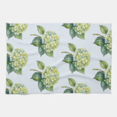 Elegante trendy waterverf hydrangea bloemstuk theedoek (Horizontaal)