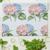 Elegante trendy waterverf hydrangea bloemstuk theedoek (Gevouwen)