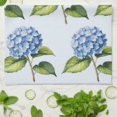 Elegante trendy waterverf hydrangea bloemstuk theedoek (Gevouwen)