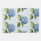 Elegante trendy waterverf hydrangea bloemstuk theedoek (Horizontaal)