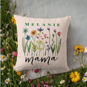 Elegante trendy Wildflower Mama Kussen