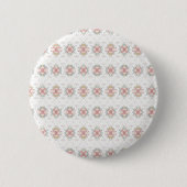 Elegante Tribal Floral Button (Voorkant)