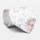 Elegante Tribal Floral Stropdas (Opgerold)