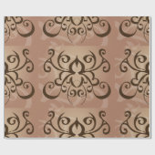 Elegante Tribal Swirl Tattoo stijl Cadeaupapier (Vlak)