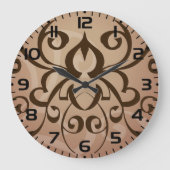 Elegante Tribal Swirl Tattoo stijl Grote Klok (Voorkant)