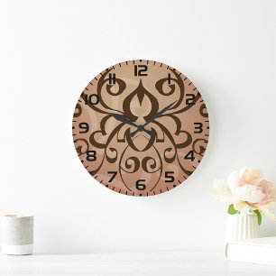 Elegante Tribal Swirl Tattoo stijl Grote Klok