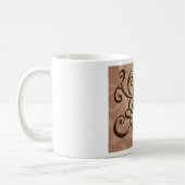 Elegante Tribal Swirl Tattoo stijl Koffiemok (Links)