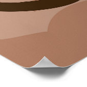 Elegante Tribal Swirl Tattoo stijl Poster (Hoek)