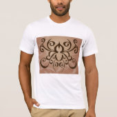 Elegante Tribal Swirl Tattoo stijl T-shirt (Voorkant)