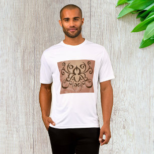 Elegante Tribal Swirl Tattoo stijl T-shirt