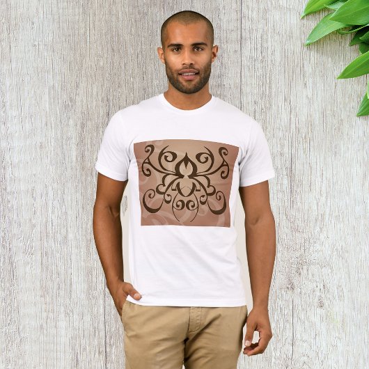 Elegante Tribal Swirl Tattoo stijl T-shirt