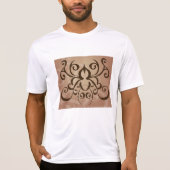 Elegante Tribal Swirl Tattoo stijl T-shirt (Voorkant)