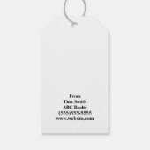 Elegante Trick or Treat Halloween Cadeaulabel (Achterkant)