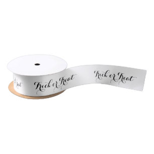 Elegante Trick or Treat Halloween Satijnen Lint