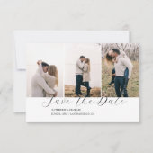 Elegante Trio | Multi Foto Save The Date (Voorkant)