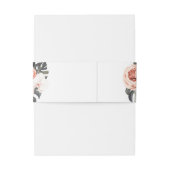 Elegante tropen bruiloft buik band uitnodigingen wikkel (Achterkant Voorbeeld)