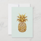 Elegante Tropische Bestemming Bruiloft Details RSVP Kaartje (Achterkant)