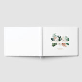 Elegante, tropische, bladbruiloft gastenboek (Volledig)